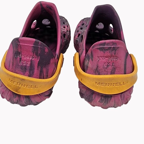 Merrell Kids Size 2 Hydro Moc Water Shoes Purple Pink Slip On Youth - Picture 7 of 9